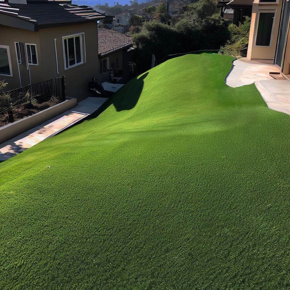 9 Steps to Install Artificial Grass on a Slight or Steep Slope